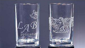 Glass cup laser engraving machine